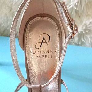 Adrianna Papell Sateen Rhinestone Heels